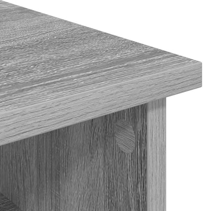 Electric Fireplace Grey Sonoma 140 x 30 x 67 cm Engineered wood