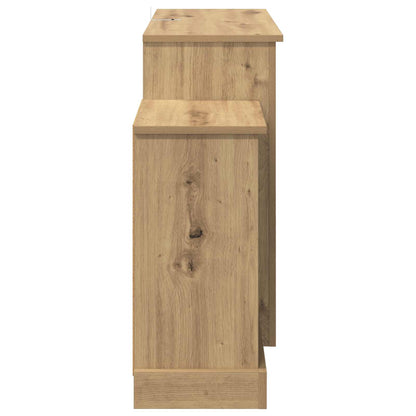 Electric Fireplace Artisan Oak 140 x 30 x 67 cm Engineered wood
