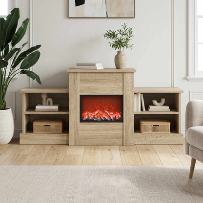 Electric Fireplace Sonoma 110 x 30 x 50 cm Engineered wood