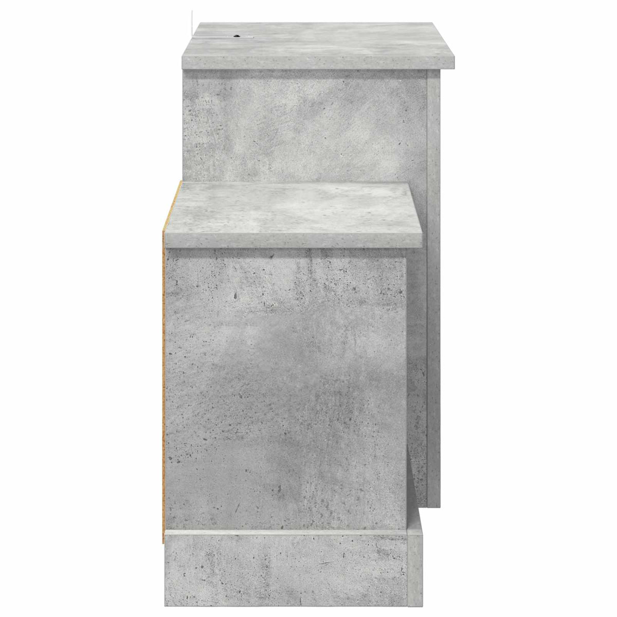 Electric Fireplace Concrete 110 x 30 x 50 cm Engineered wood