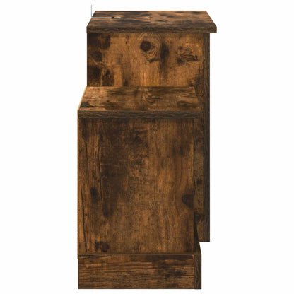 Electric Fireplace Smoked Oak 110 x 30 x 50 cm Engineered wood
