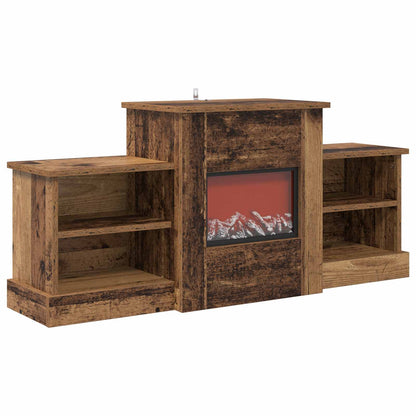 Electric Fireplace Old Wood 110 x 30 x 50 cm Engineered wood