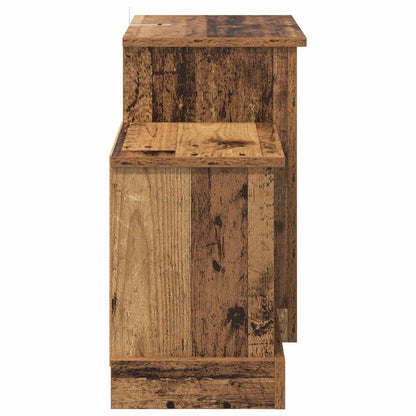 Electric Fireplace Old Wood 110 x 30 x 50 cm Engineered wood