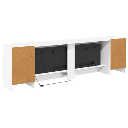 Electric Fireplace White 165 x 28.5 x 47 cm Engineered wood