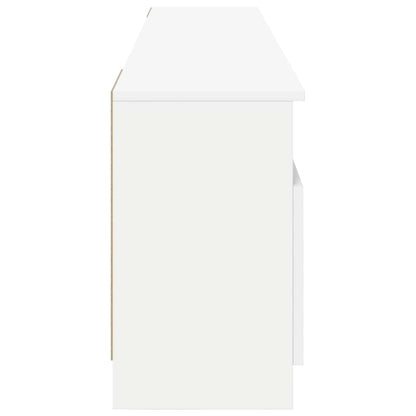 Electric Fireplace White 165 x 28.5 x 47 cm Engineered wood