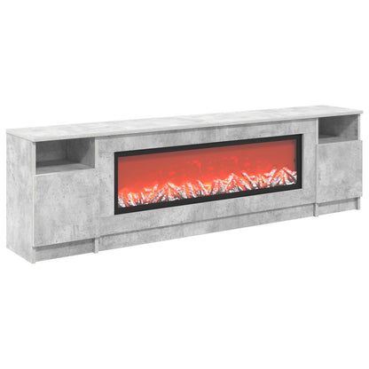 Electric Fireplace Concrete 165 x 28.5 x 47 cm Engineered wood