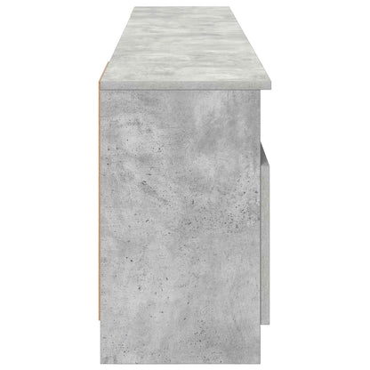 Electric Fireplace Concrete 165 x 28.5 x 47 cm Engineered wood