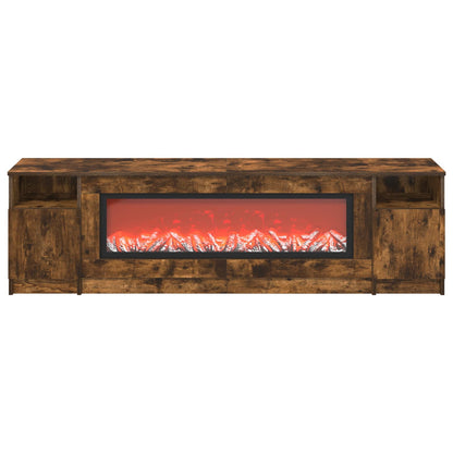 Electric Fireplace Smoked Oak 165 x 28.5 x 47 cm