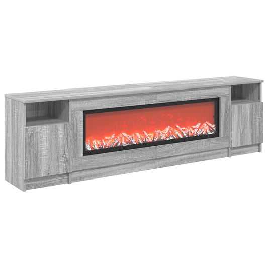 Electric Fireplace Grey Sonoma 165 x 28.5 x 47 cm