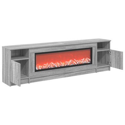 Electric Fireplace Grey Sonoma 165 x 28.5 x 47 cm