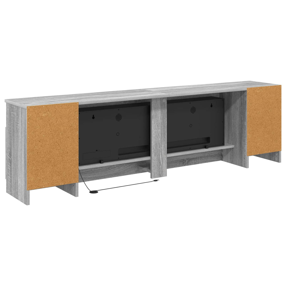 Electric Fireplace Grey Sonoma 165 x 28.5 x 47 cm