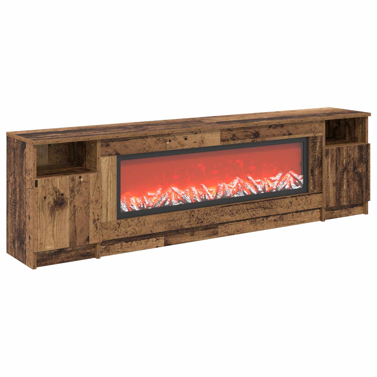 Electric Fireplace Old Wood 165 x 28.5 x 47 cm Engineered wood