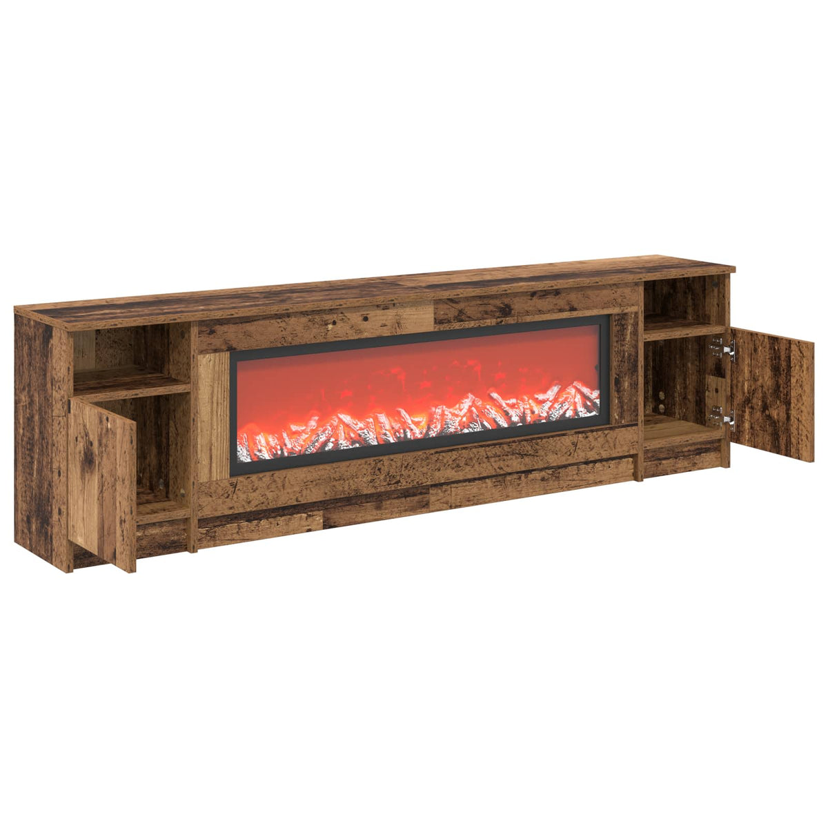Electric Fireplace Old Wood 165 x 28.5 x 47 cm Engineered wood