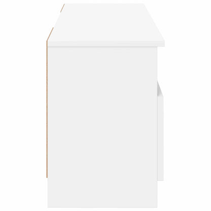 Electric Fireplace White 98 x 28.5 x 40.5 cm Engineered wood