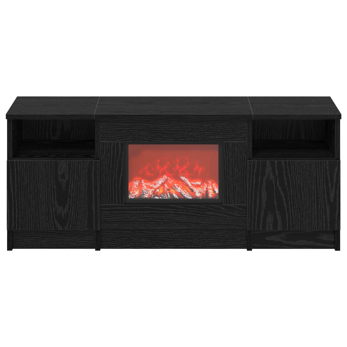 Electric Fireplace Black Oak 98 x 28.5 x 40.5 cm