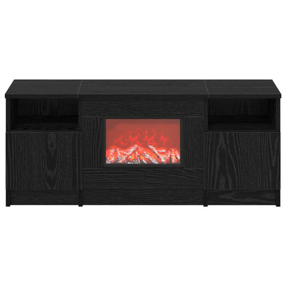 Electric Fireplace Black Oak 98 x 28.5 x 40.5 cm
