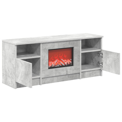 Electric Fireplace Concrete 98 x 28.5 x 40.5 cm Engineered wood