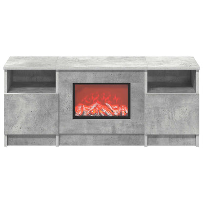 Electric Fireplace Concrete 98 x 28.5 x 40.5 cm Engineered wood