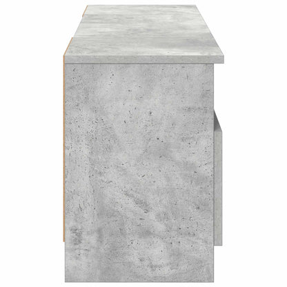 Electric Fireplace Concrete 98 x 28.5 x 40.5 cm Engineered wood