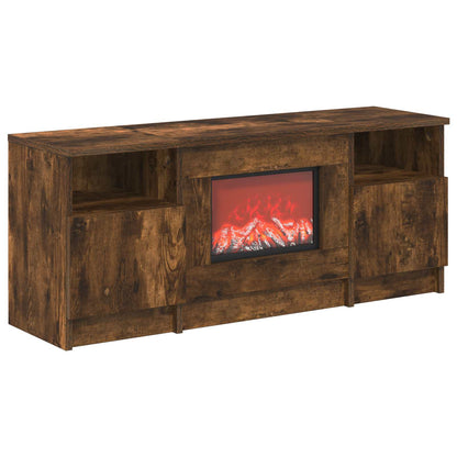 Electric Fireplace Smoked Oak 98 x 28.5 x 40.5 cm