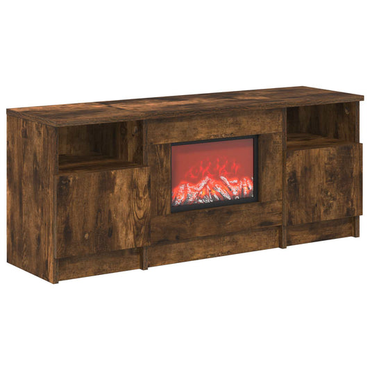 Electric Fireplace Smoked Oak 98 x 28.5 x 40.5 cm