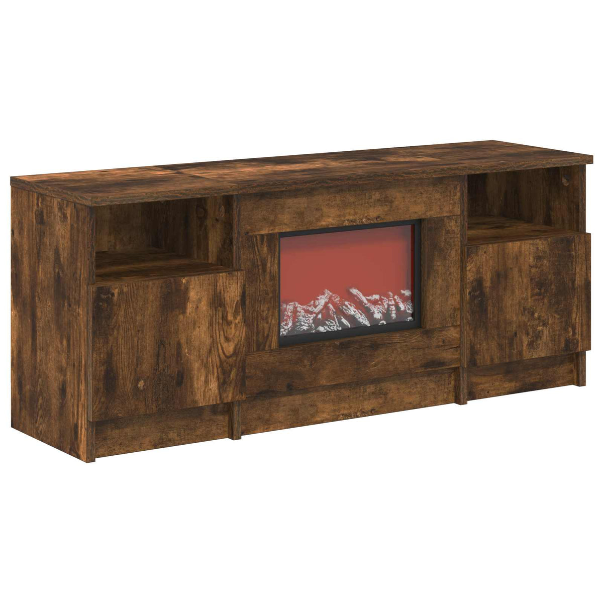 Electric Fireplace Smoked Oak 98 x 28.5 x 40.5 cm