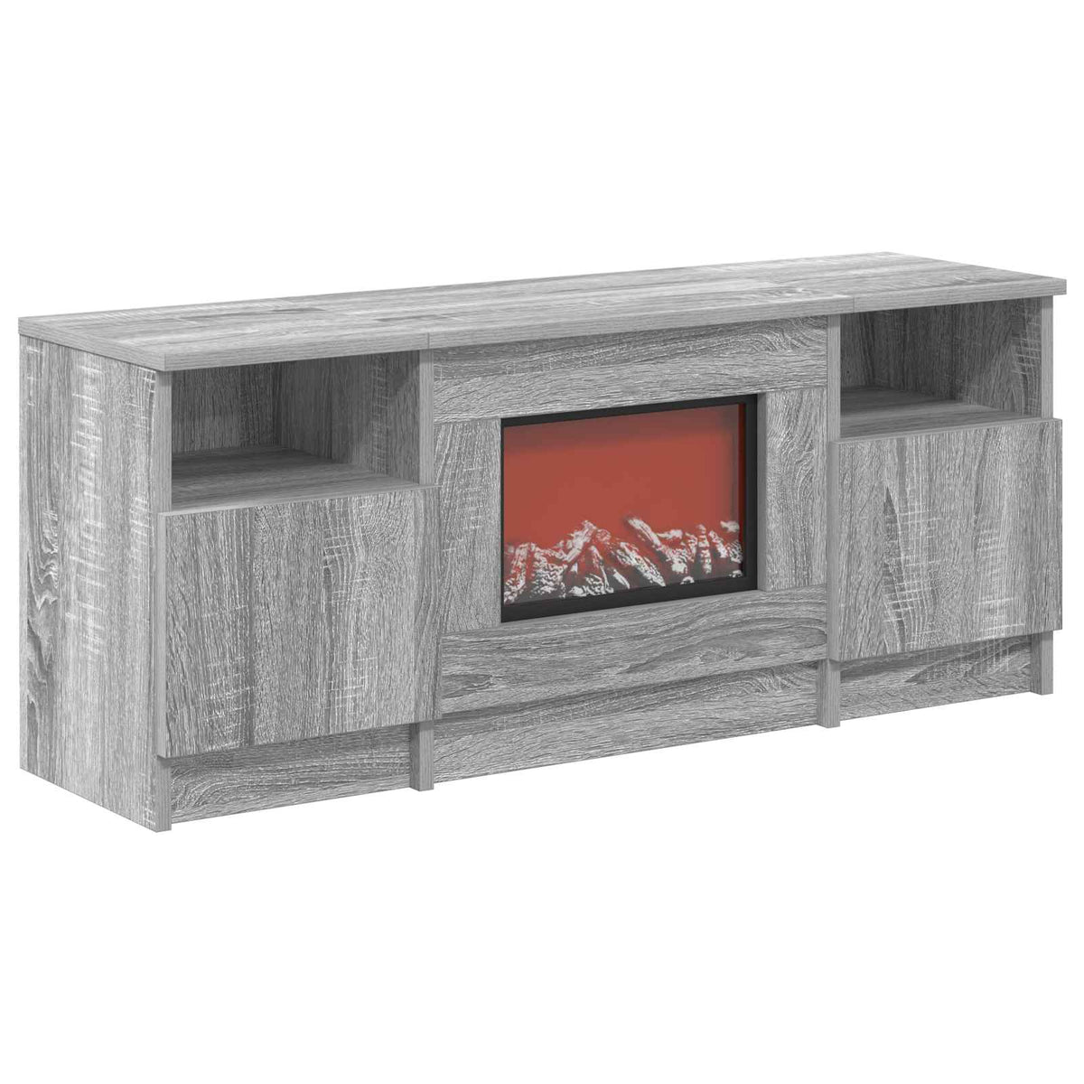 Electric Fireplace Grey Sonoma 98 x 28.5 x 40.5 cm