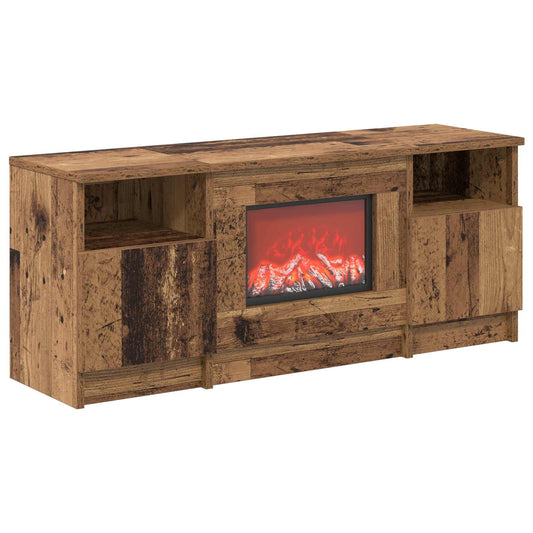 Electric Fireplace Old Wood 98 x 28.5 x 40.5 cm Engineered wood