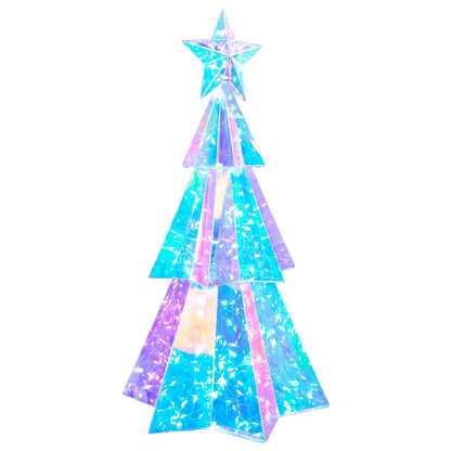 Prismatic Iridescent LED Christmas Tree Multicolour