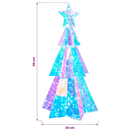 Prismatic Iridescent LED Christmas Tree Multicolour