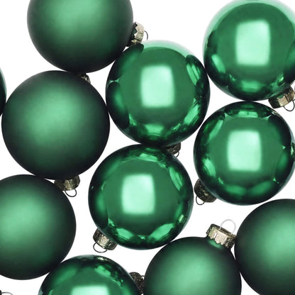 Christmas Ball Set 30 pcs Green 6 cm Polystyrene