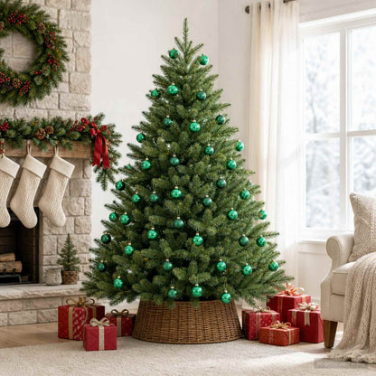 Christmas Ball Set 30 pcs Green 6 cm Polystyrene