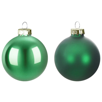 Christmas Ball Set 30 pcs Green 6 cm Polystyrene