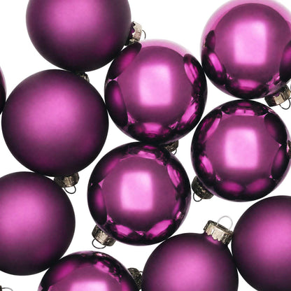 Christmas Ball Set 30 pcs Lilac 6 cm Polystyrene