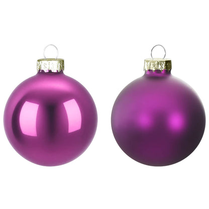 Christmas Ball Set 30 pcs Lilac 6 cm Polystyrene