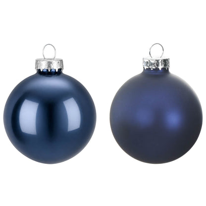 Christmas Ball Set 30 pcs Blue 6 cm Polystyrene