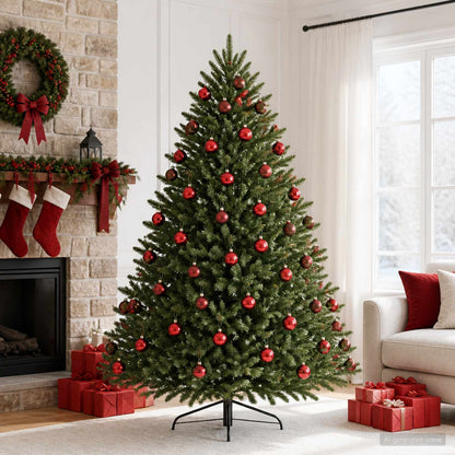 Christmas Ball Set 30 pcs Red 6 cm Polystyrene