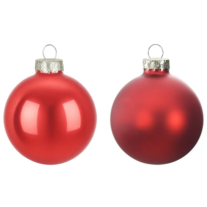Christmas Ball Set 30 pcs Red 6 cm Polystyrene