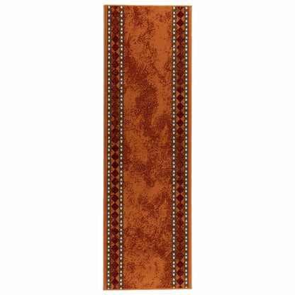 Runner Rug FLORNES Woven Orange 67 x 150 cm PP 7 mm