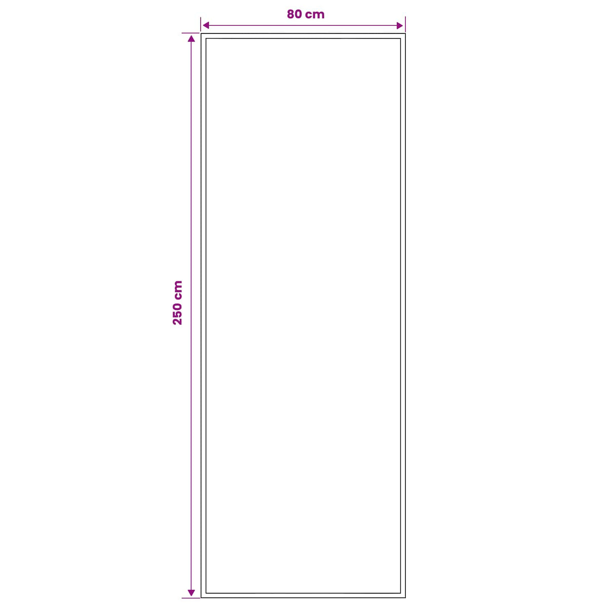 Runner Rug FLORNES Woven Brown PP 7 mm