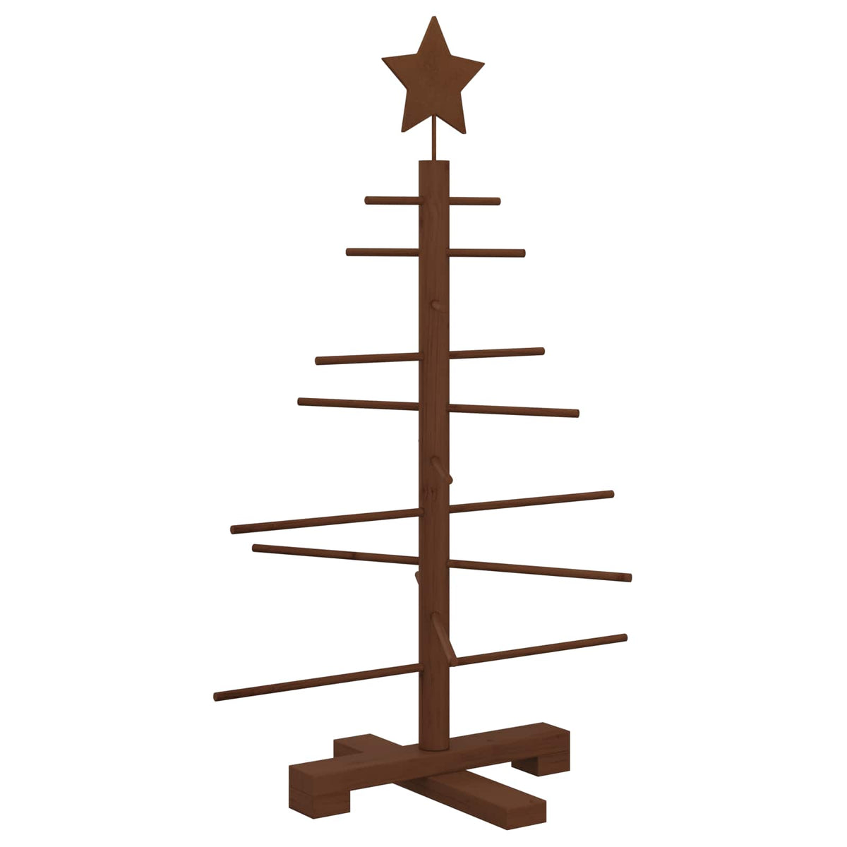 Wooden Christmas Tree 75 cm Bamboo and Solid Pine Wood