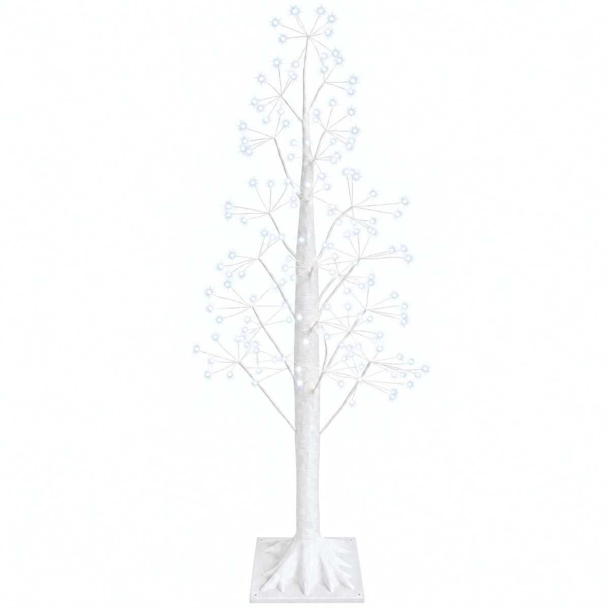 Starburst Christmas Tree White 17 x 17 x 120 cm Plastic