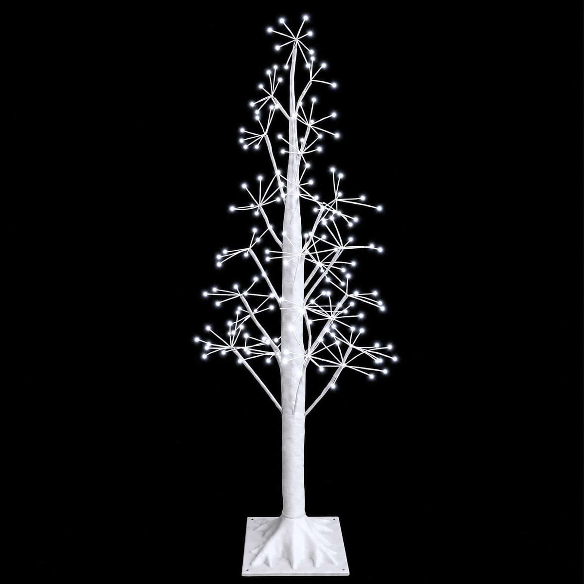Starburst Christmas Tree White 17 x 17 x 120 cm Plastic