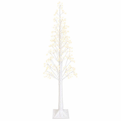 Starburst Christmas Tree White 180 cm Plastic 432 LEDs
