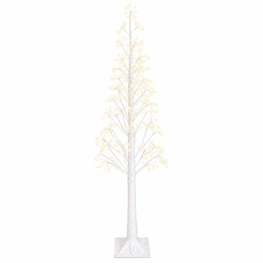 Starburst Christmas Tree White 180 cm Plastic 432 LEDs