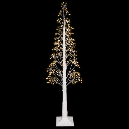 Starburst Christmas Tree White 180 cm Plastic 432 LEDs