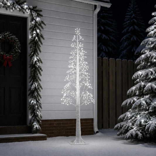 Starburst Christmas Tree White 17 x 17 x 180 cm Plastic