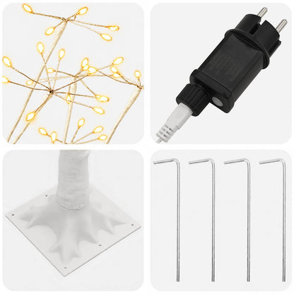 Starburst Christmas Tree White 25 x 25 x 240 cm Plastic