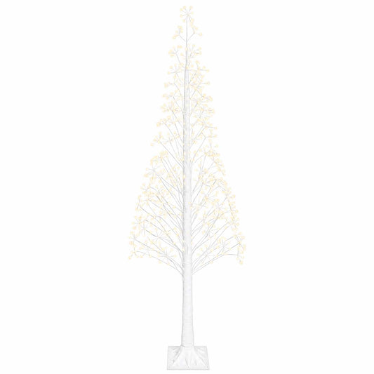 Starburst Christmas Tree White 25 x 25 x 240 cm Plastic