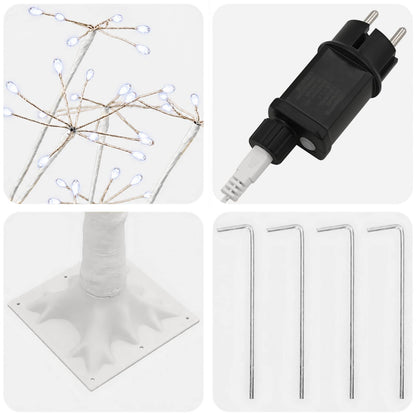 Starburst Christmas Tree White 25 x 25 x 240 cm Plastic